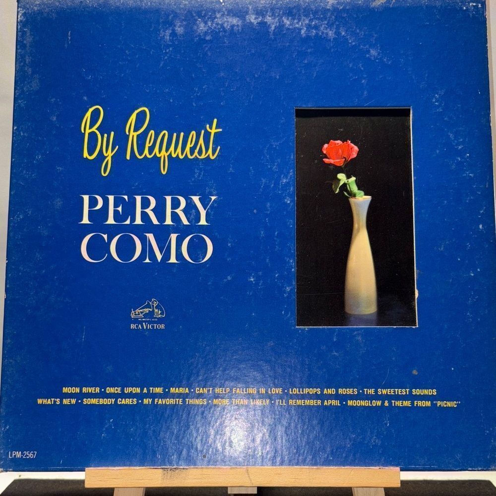 Perry Como 'By Request' Vinyl Record - Blue Cover